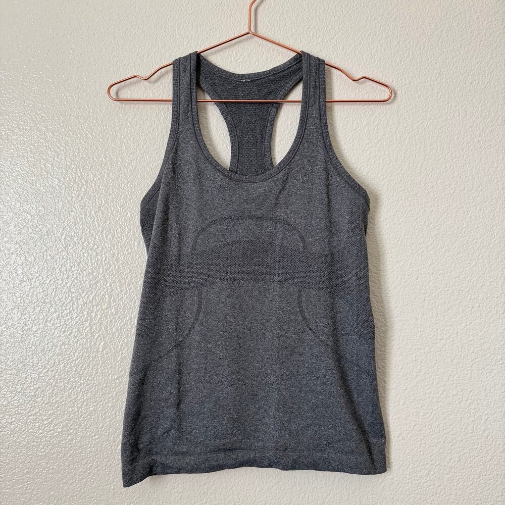Lululemon Run Swiftly Tech Racerback Tank Top Heather Charcoal Gray